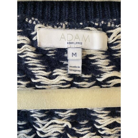 Adam Lippes Sweater Womens Size Medium Wool Cotton Knit Pullover Preppy Designer - Picture 3 of 11